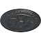 Ekena Millwork Exeter Ceiling Medallion (Fits Canopies up to 3 1/8"), Hand-Painted Pewter, 17 3/4"OD x 1 1/8"P CM17EXPES - alternate 2